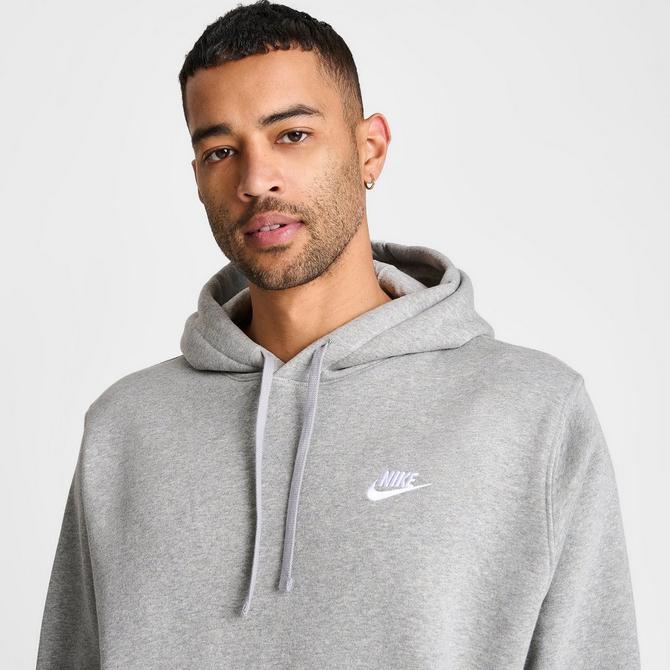 nike sportswear club fleece embroidered hoodie