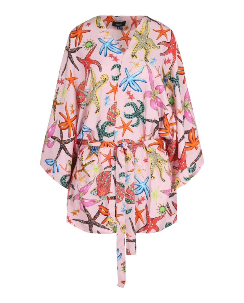 Versace Tresor De La Mer Print Robe
