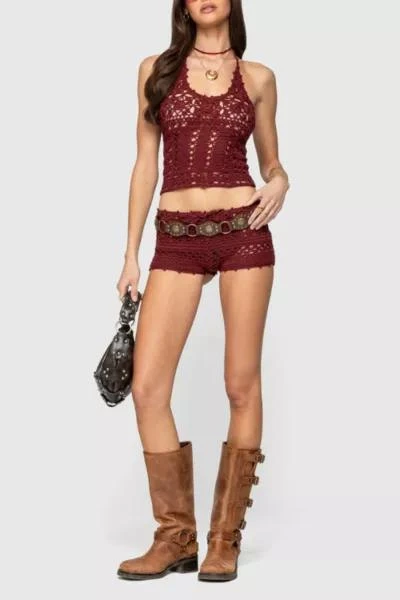Edikted Edikted Kelani Crochet Halter Top 2