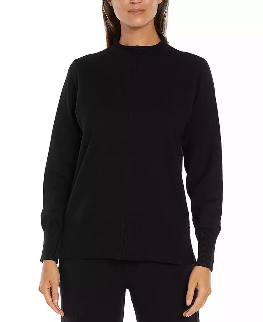 Three Dots Women's Jodie High-Neck Front-Seam Sweater 1