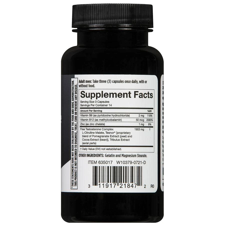 Walgreens Testosterone Support Capsules (14 days) 3