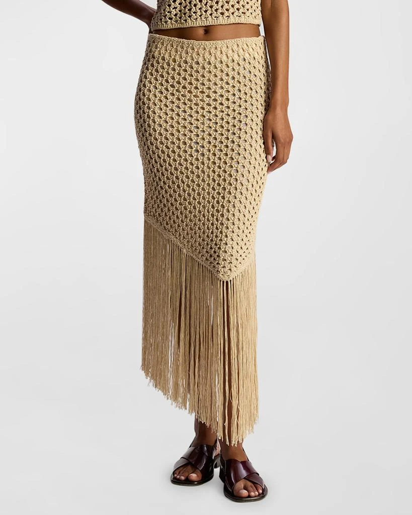 A.L.C. Leona Knit Fringe Midi Skirt 2