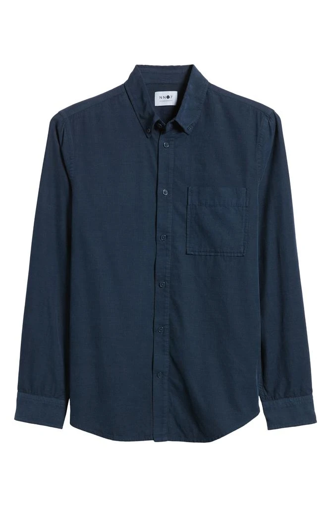 NN07 Arne 5082 Solid Button-Down Shirt 6