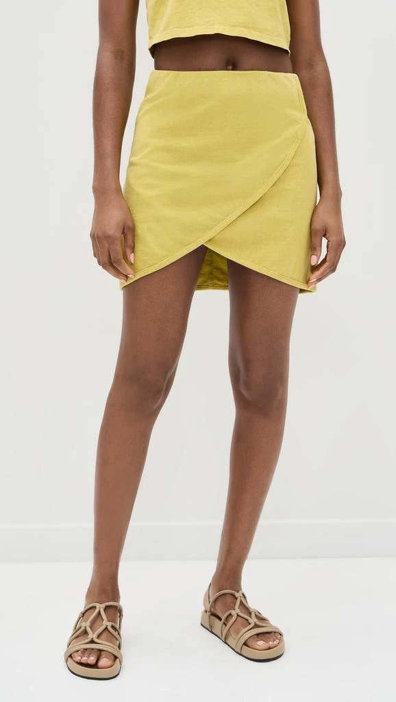 Les Tien Misty Mini Scallop Wrap Skirt 6