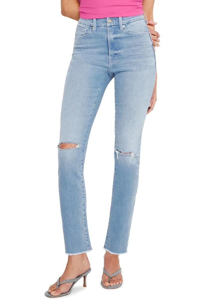 Good American Always Fit Good Classic Ripped Skinny Jeans 1