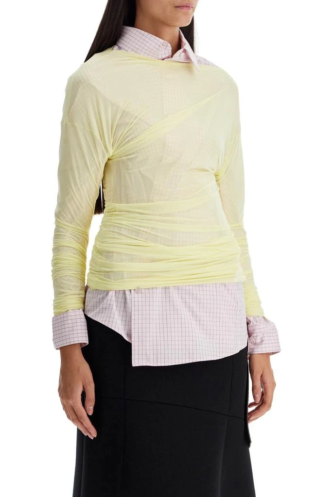 Dries Van Noten long-sleeved draped top with 2
