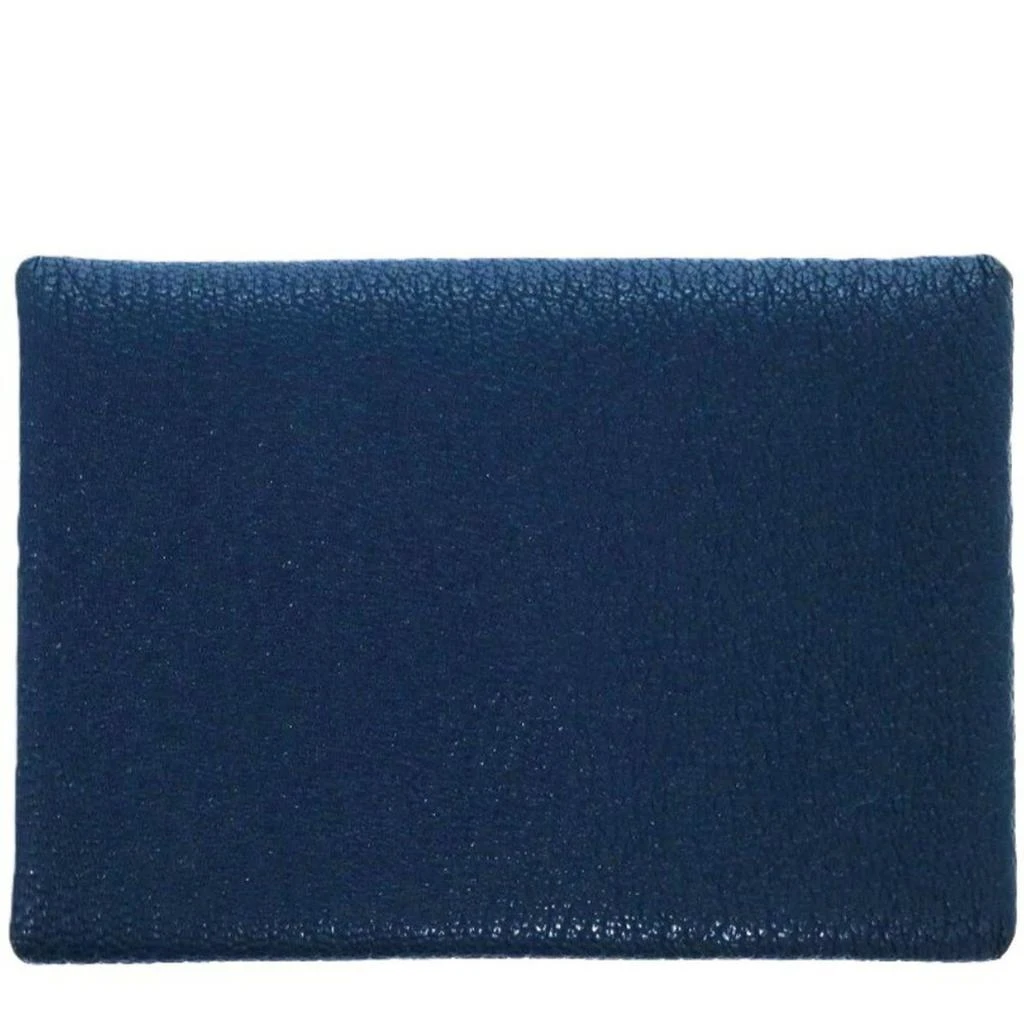 Hermes blue Blue Chevre Leather Card Case (Pre-Owned)