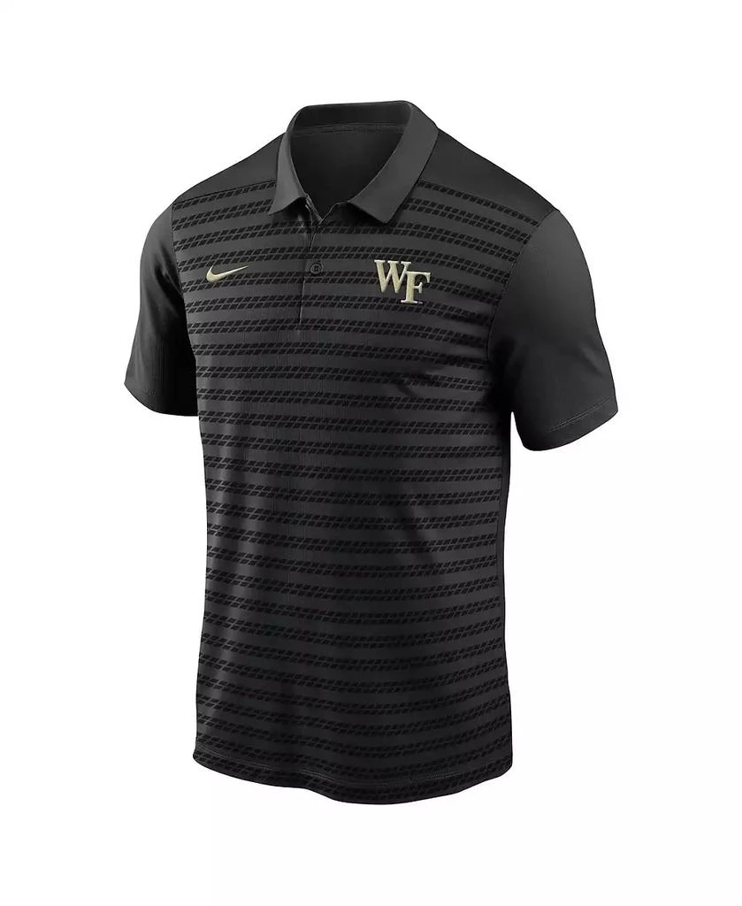 NIKE Men's Black Wake Forest Demon Deacons 2024 Sideline Victory Coaches Performance Polo 3