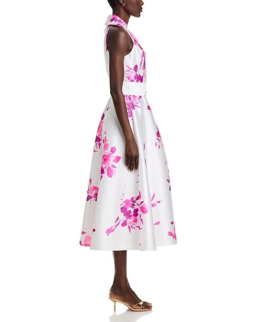 Teri Jon Pique Mikado Floral Dress 5