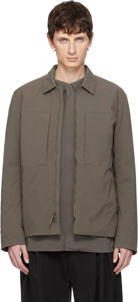 Veilance Taupe Mionn Insulated Overshirt Jacket