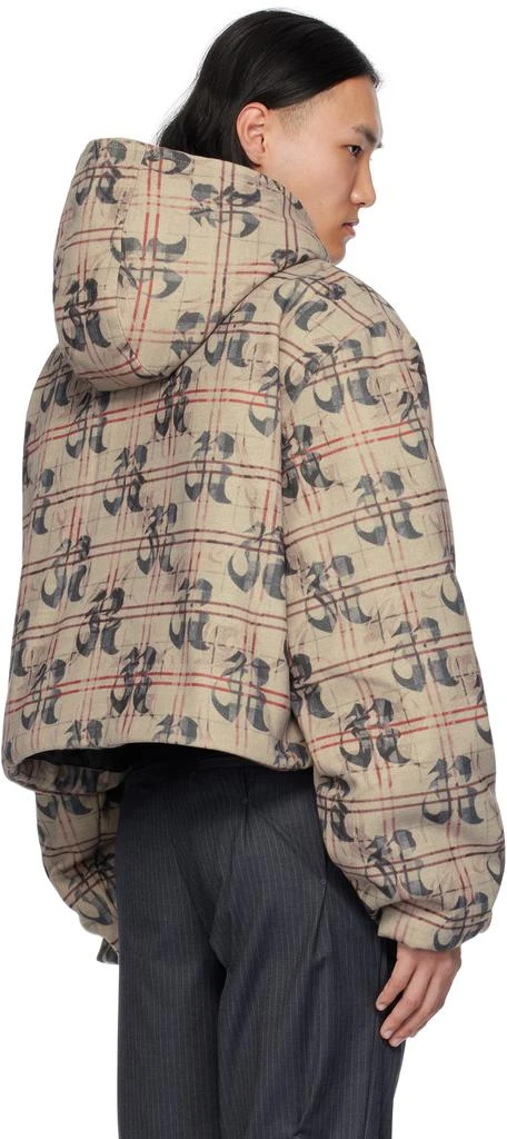 KUSIKOHC Beige Pattern Anorak Windbreaker Jacket 3