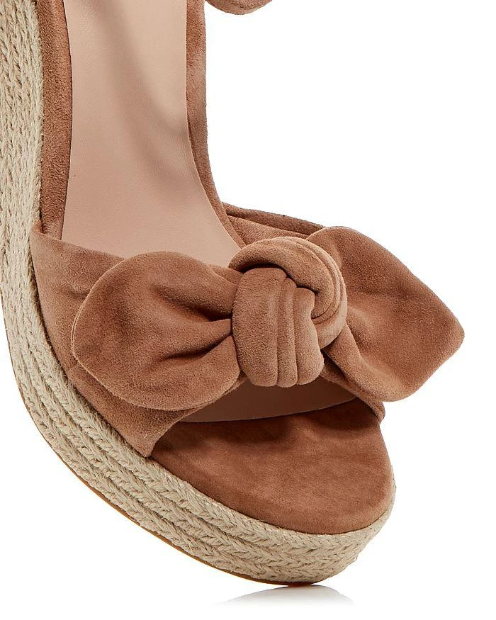 Kate Spade Women's Tianna Almond Toe Knotted Bow Espadrille Wedge Sandals 5