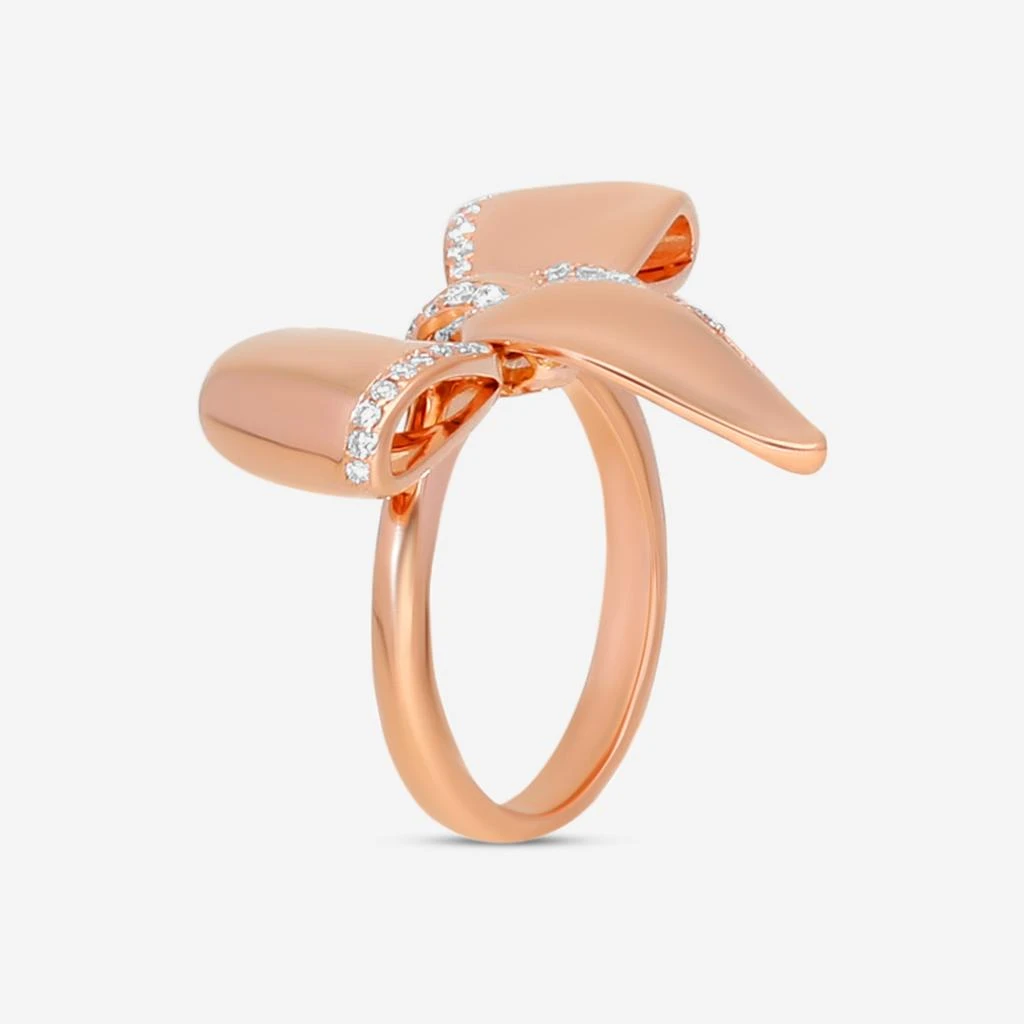 Damiani Damiani 18K Rose Gold Diamond Bow Ring Sz. 7.25 20068762-copy