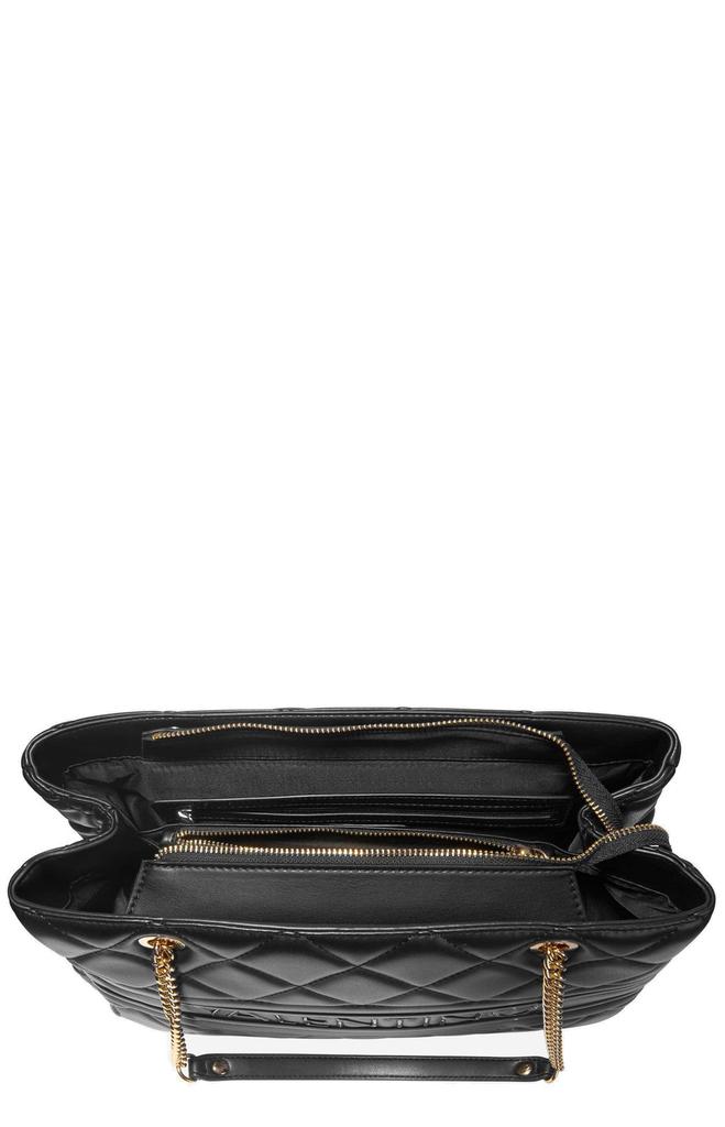 Valentino Valentino Kids Logo Lettering Quilted Tote Bag