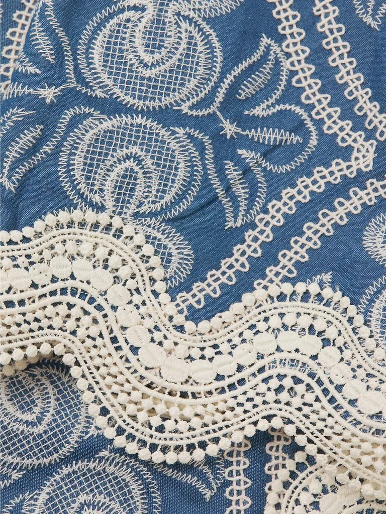Waimari Time Willow Embroidered Cotton Minidress 6