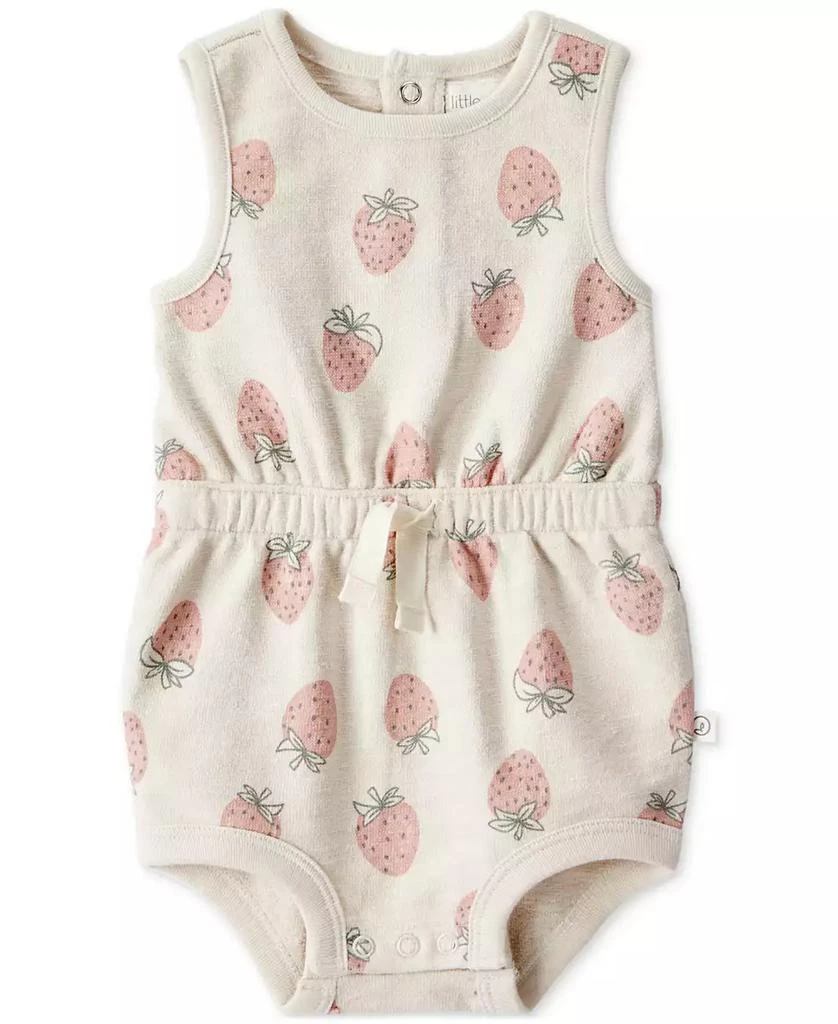 Carter's Baby Girls Organic Cotton Strawberry Romper 1
