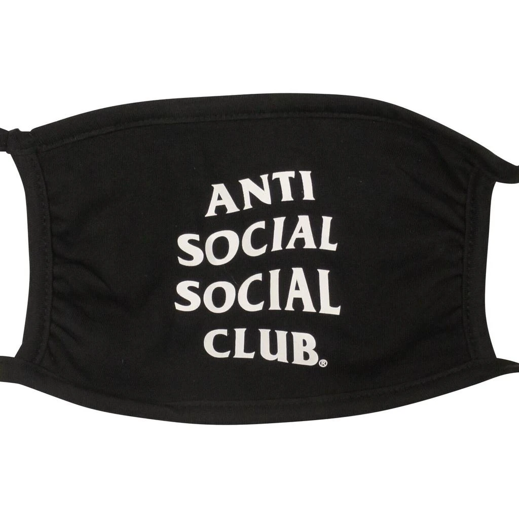 Anti Social Social Club Black And White Logo Cotton Face Mask 2