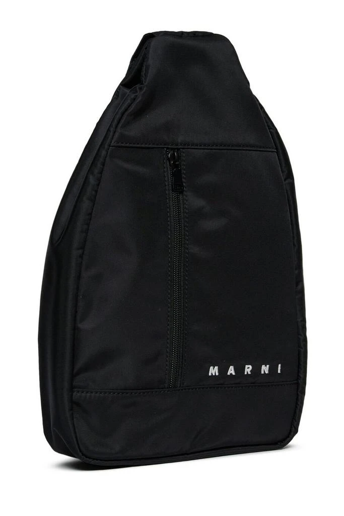 Marni Marni Kids Logo Embroidered Crossbody Bag 3
