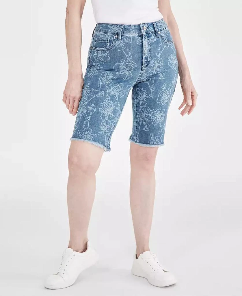 Style & Co Women's Printed Mid-Rise Bermuda Shorts, Created for Macy's 3