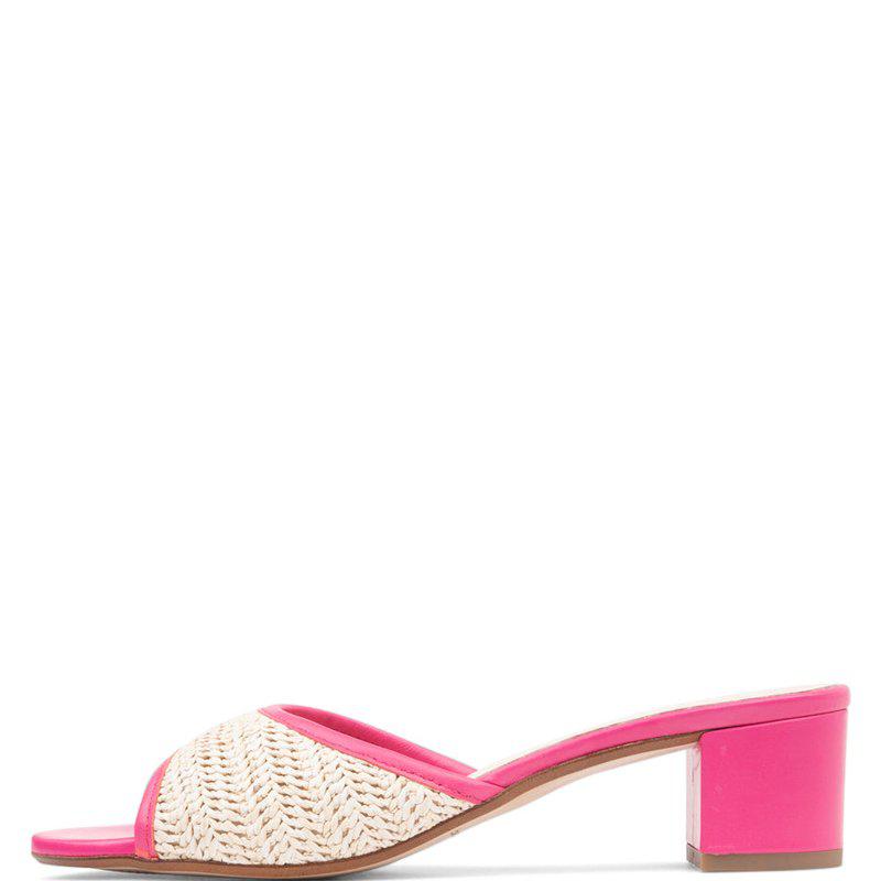 Patricia Green Sienna Raffia Block Heel