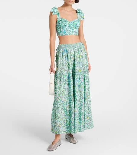 Poupette St Barth Colleen printed wide-leg pants 2