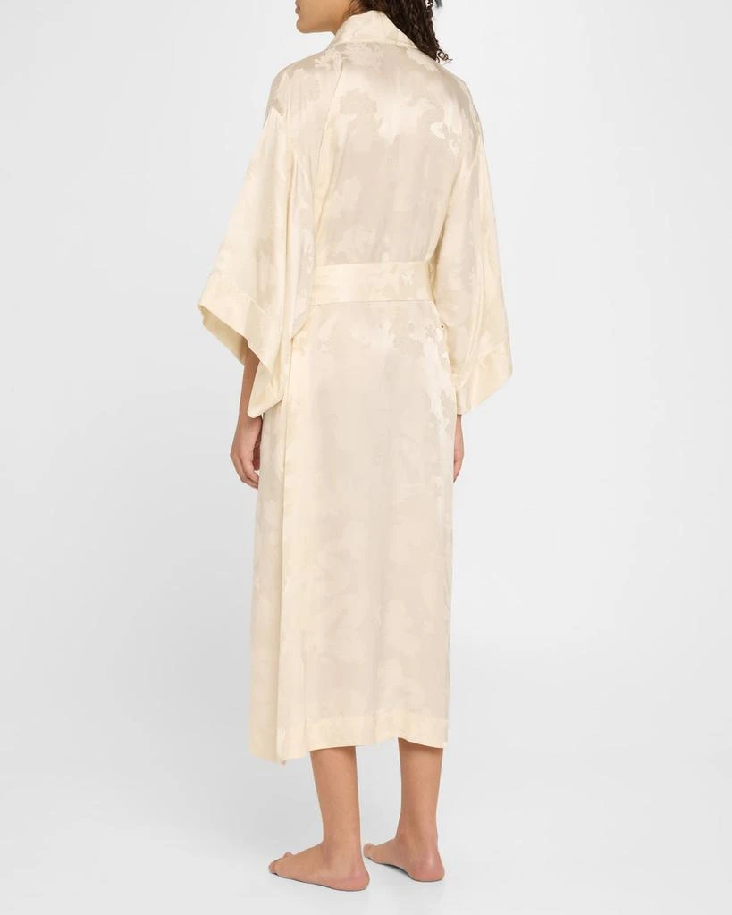 Josie Ines Jacquard Viscose-Silk Robe 3