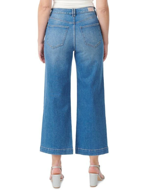 Badgley Mischka Embellished Wide Leg Jeans 2
