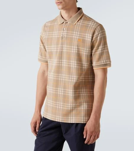 Burberry Checked cotton polo shirt 3