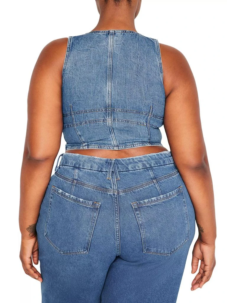 Good American Denim Cropped Vest Top 10