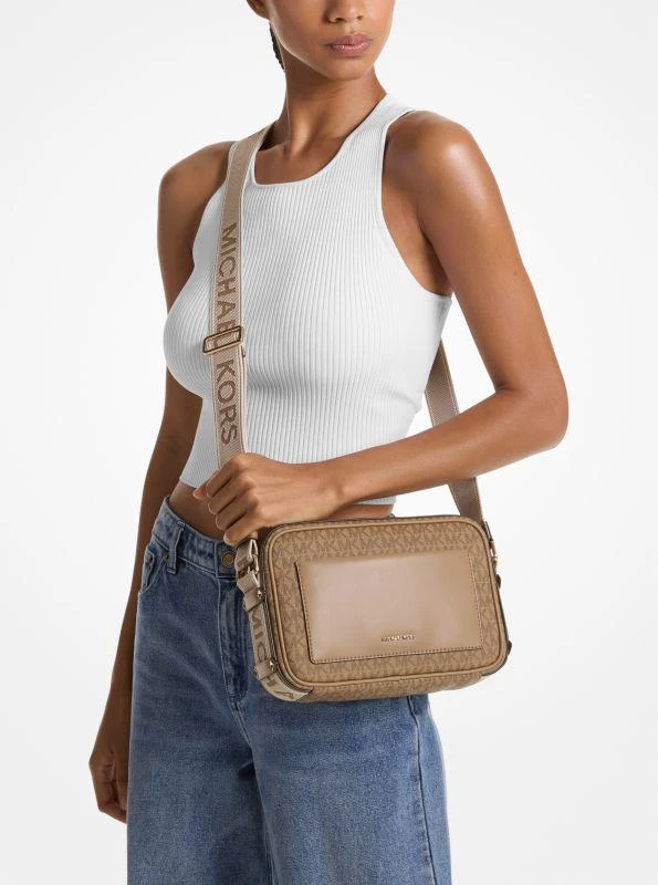 Michael Kors Maeve Large Signature Logo Crossbody Bag 4