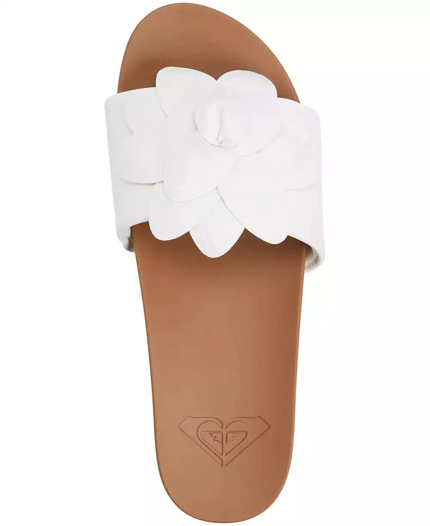 Roxy Women's Flower Girl Slip-On Flat Sandals 4