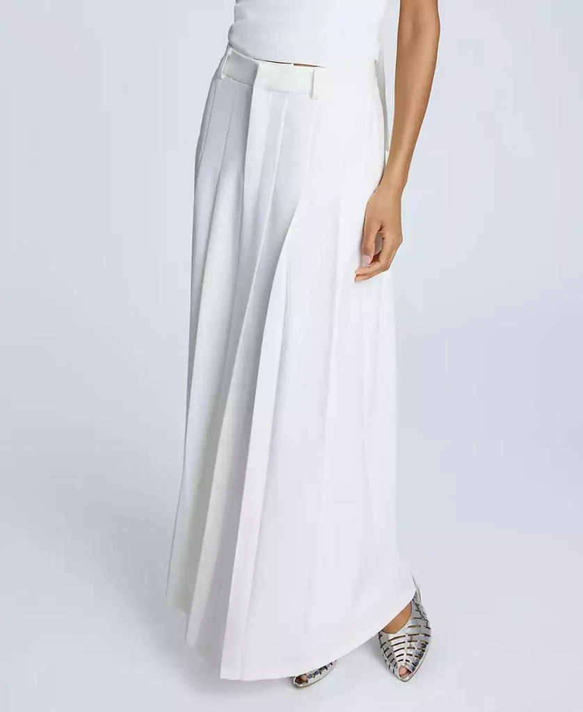 Kenneth Cole Women's Fly-Front Pleated Maxi Skirt 4