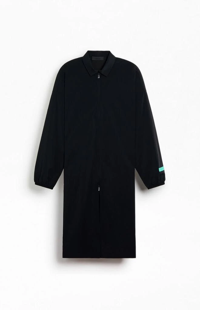 Essentials Jet Black Long Coat 1