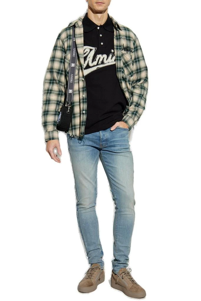 AMIRI Amiri Bone Detailed Skinny Jeans 4
