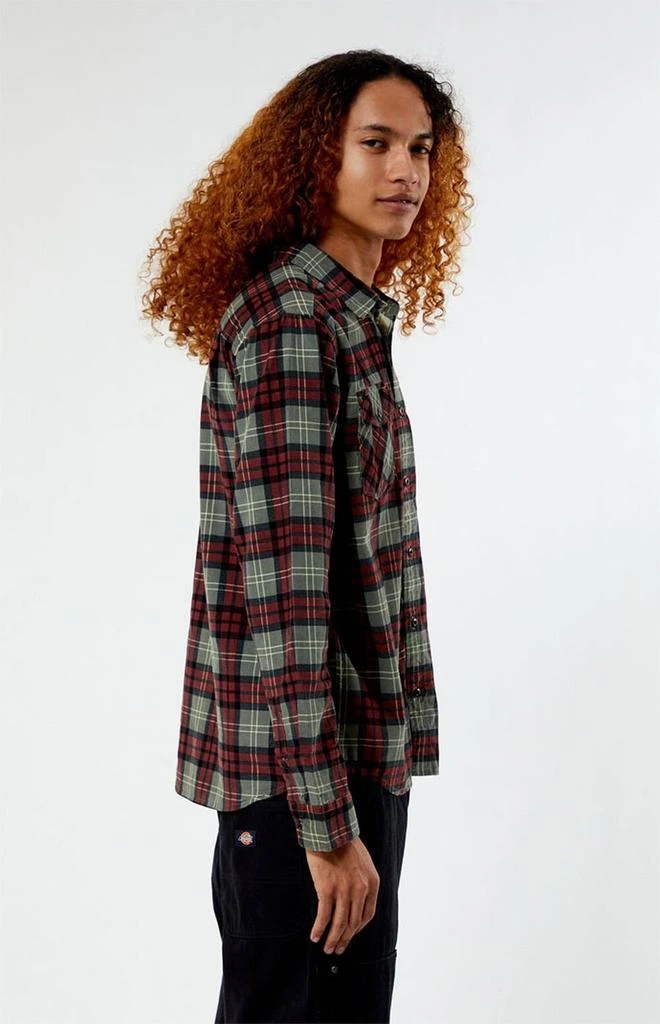 RVCA Freeman Cord Plaid Long Sleeve Shirt 3