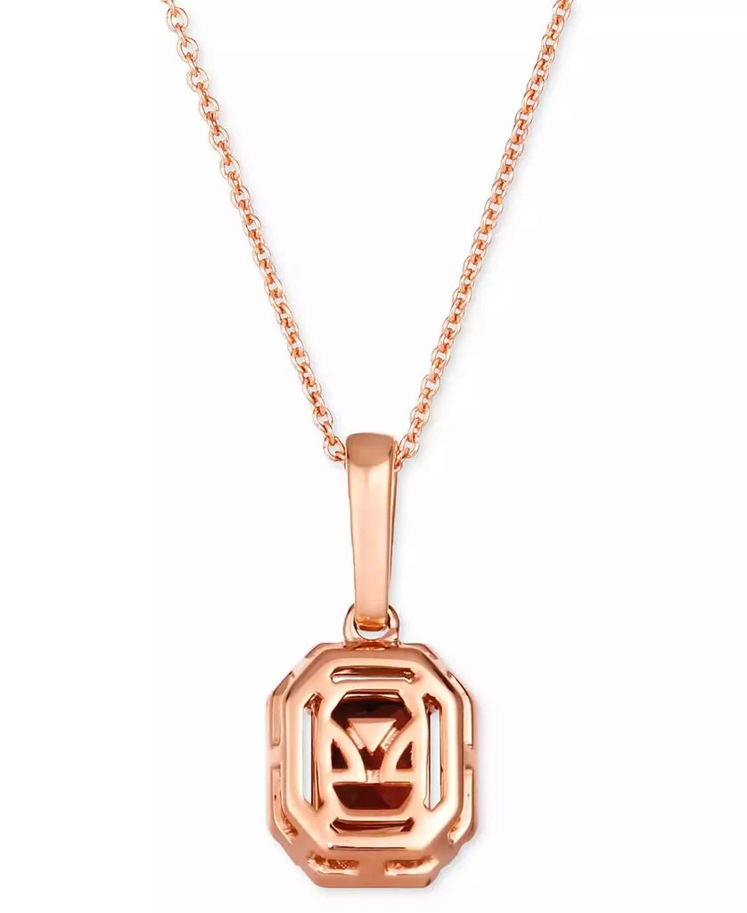 Le Vian Pomegranate Garnet (1-3/8 ct. t.w.) & Diamond (1/8 ct. t.w.) Pendant Necklace in 14k Rose Gold, 18" + 2" extender 3