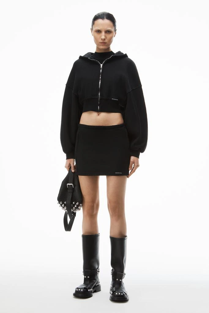 Alexander Wang mini skirt in classic cotton terry
