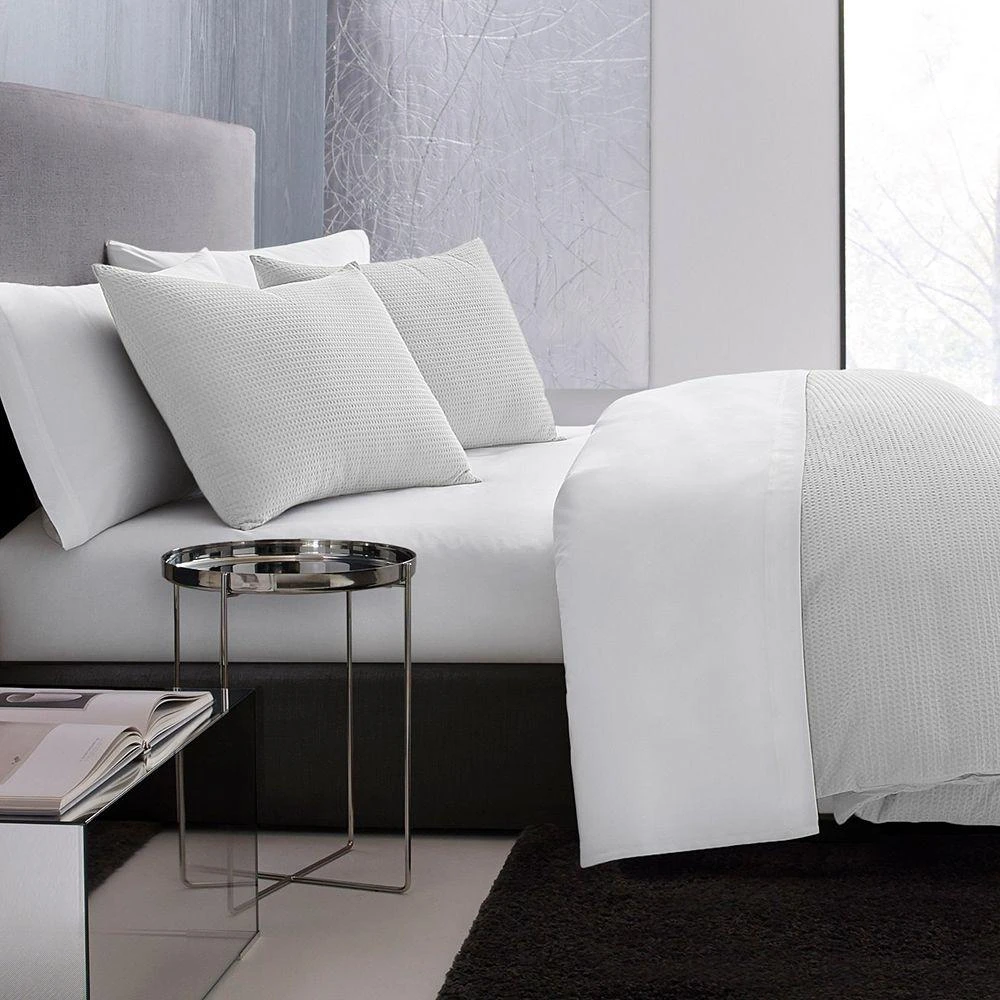Vera Wang Waffle Pique  Comforter Set, Queen 1