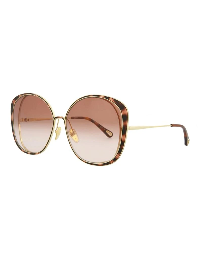 Chloé Round-Frame Metal Sunglasses Multi Womens Amazon.com: Chloe Sunglasses 2-in-1 Clip-on Eyewear with  main image 3