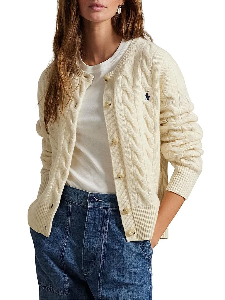 Ralph Lauren Cable-Knit Wool-Cashmere Cardigan 3