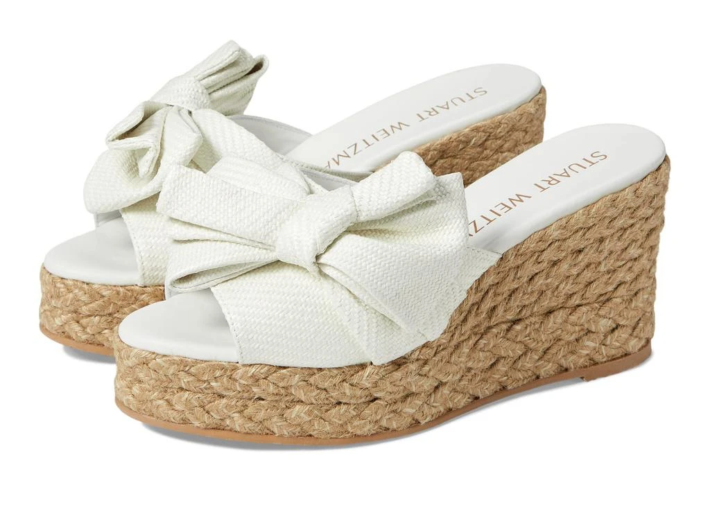 Stuart Weitzman Loveknot Espadrille Wedge Slide 1