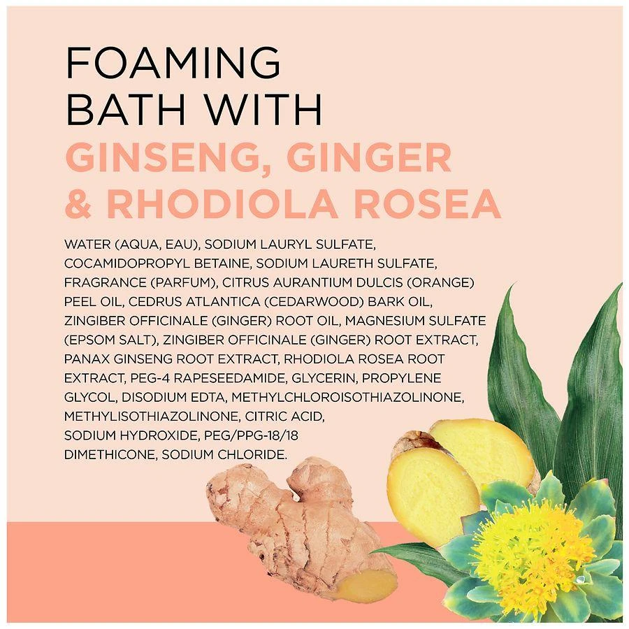 Dr. Teal
s Stress Relief Foam Bath Ginseng, Ginger, Rhodiola Rosea 3