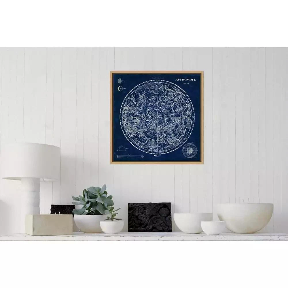 Amanti Art Celestial Blueprint by Susan Schlabach Canvas Framed Art 4