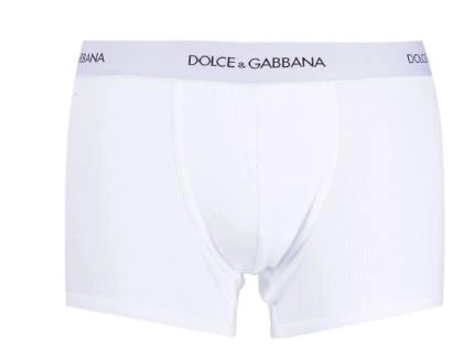 Dolce & Gabbana LOGO-WAIST COTTON BOXERS, WHITE 5