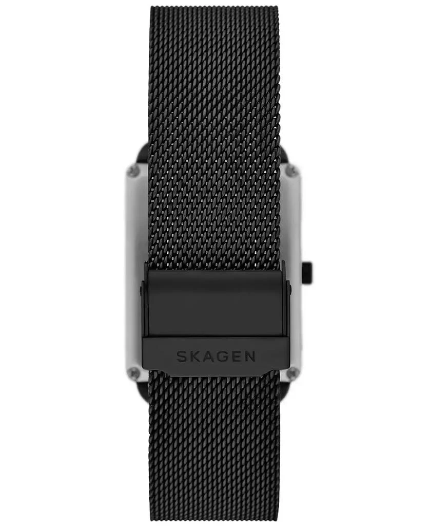 Skagen Men's Hagen Three Hand Black Stainless Steel 36mm 3