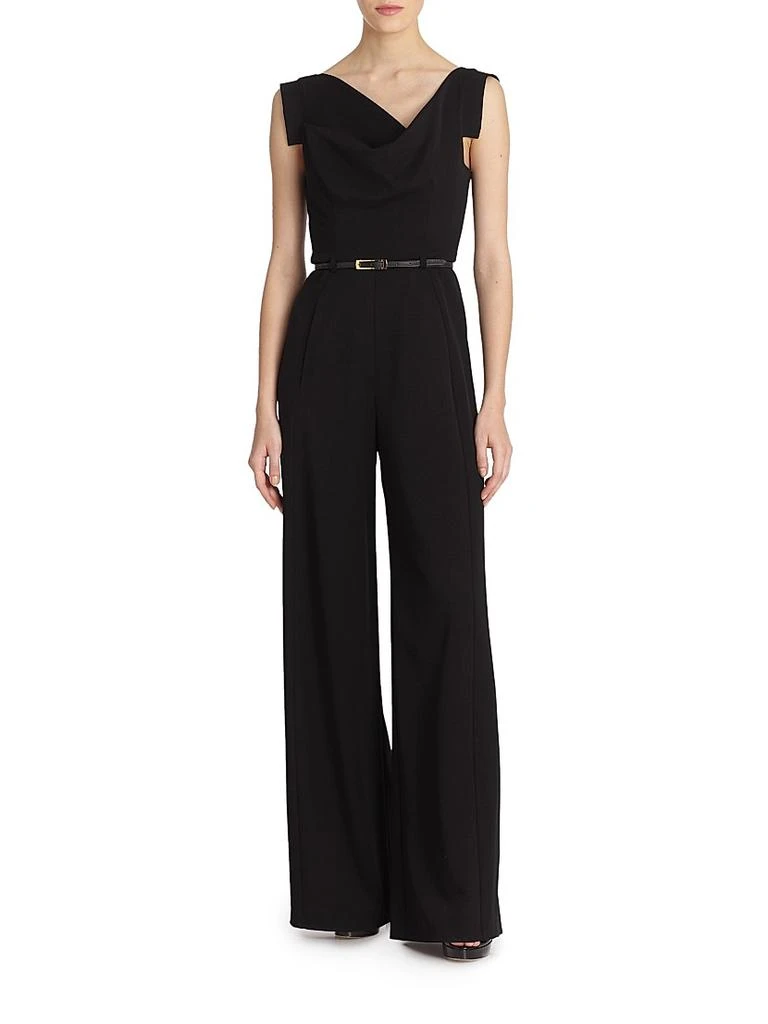 Black Halo Jackie Asymmetric Belted Jumpsuit 3