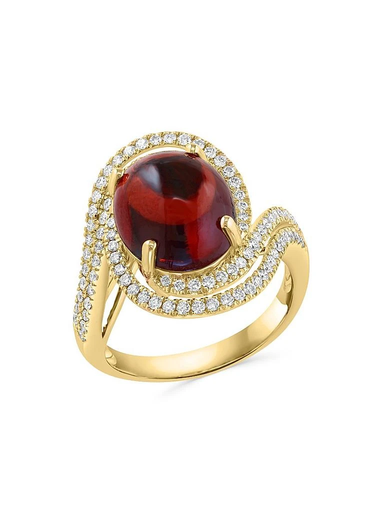 Saks Fifth Avenue Collection 14K Yellow Gold, Garnet 
0.51 TCW Diamond Ring