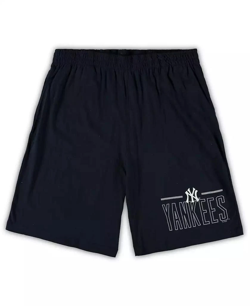 Concepts Sport Men's Heathered Gray, Navy New York Yankees Big and Tall T-shirt and Shorts Sleep Set 4