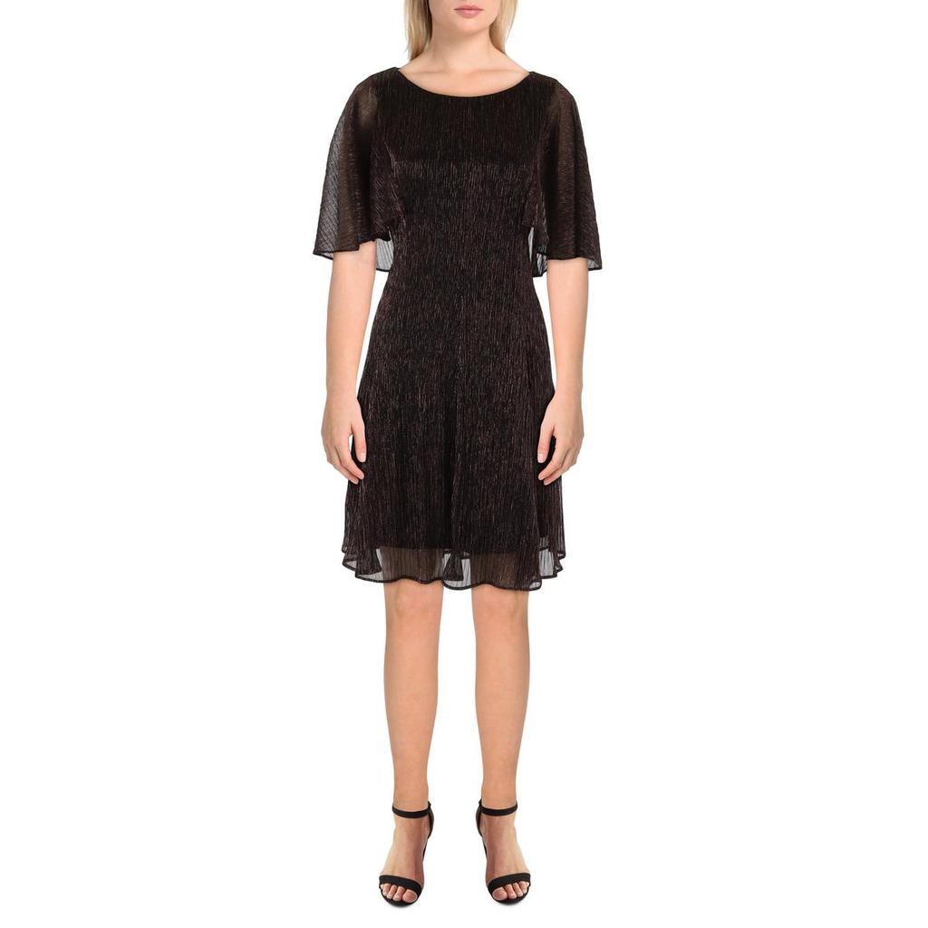 Gabby Skye Womens Above Knee Metallic Mini Dress