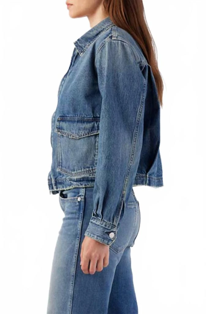 AMO Sally Boxy Fit Denim Jacket In Moonstruck 2